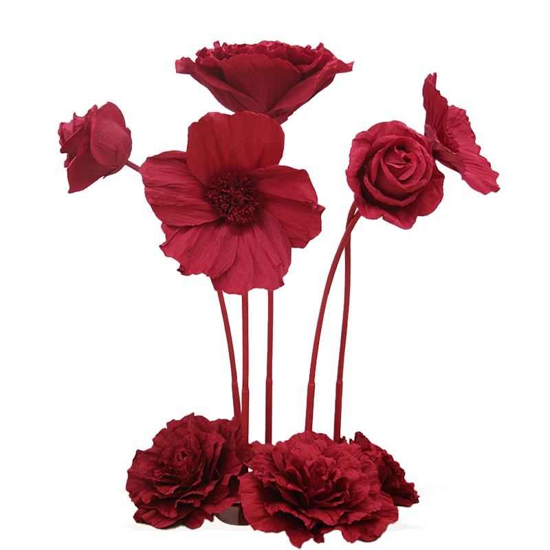Flowers for Wedding Decorations Giant Artificial Rose and Fashion Show Paper Flowers for Showcasing Style and Elegance