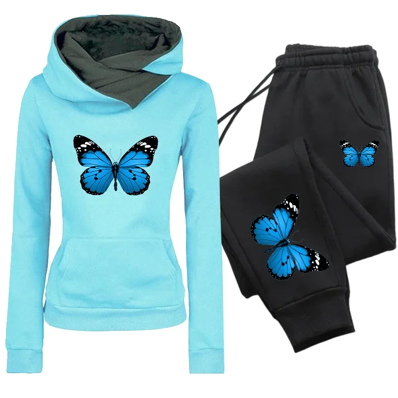 Women's Tracksuit Printing Casual Hoodie Sweatshirts Outdoors Quality Sports Jogging Clothing Autumn Winter Fashion Sportswear