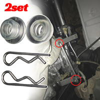 4PC For VW Golf MK1 MK2 MK3 Variant Caddy Gear Shift Lever Bushing Linkage bearing Securing Spring Gearbox Shifter Rod Selector