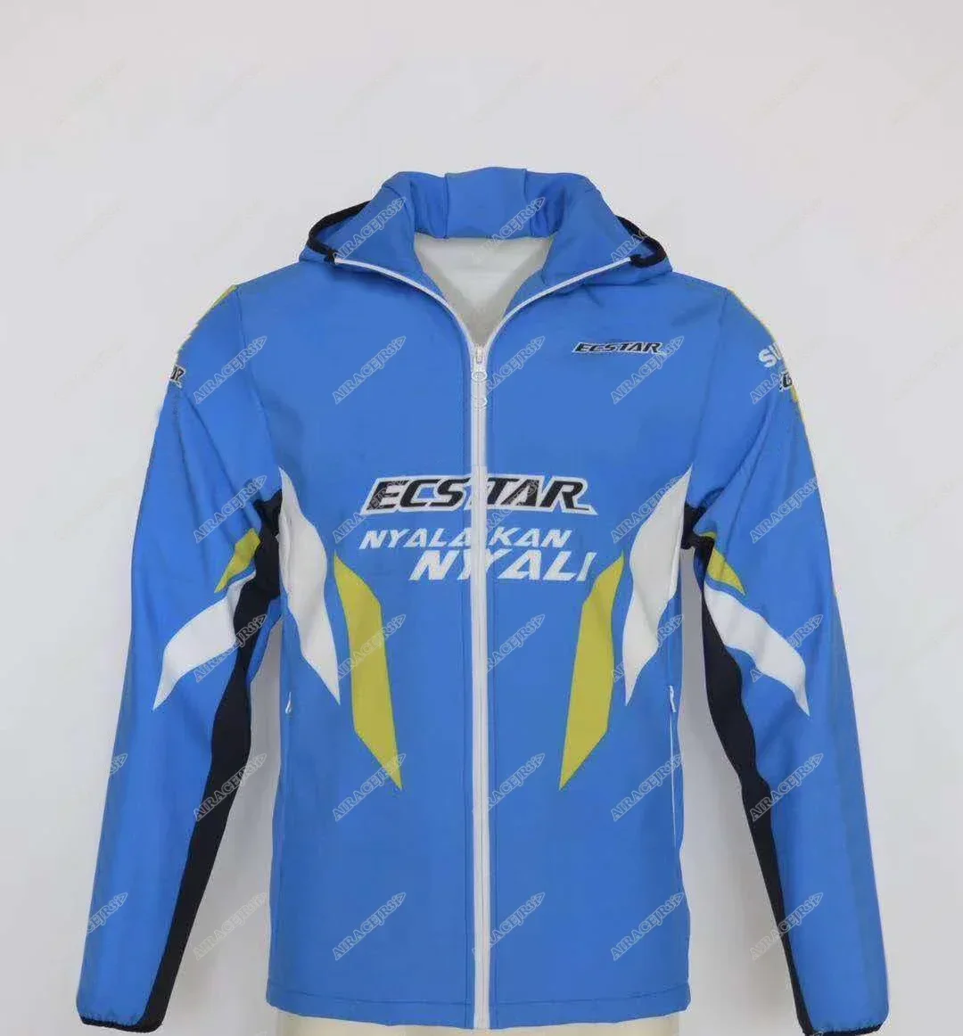 motorcycle-for-suzuki-ecstar-blue-sweater-full-zip-fleece-hoodie-classic-jacket-windproof-water-proof-keep-warm-sweatshirt