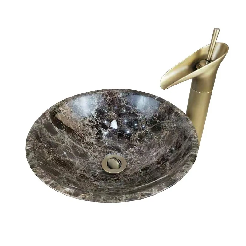 

Мрамор, раковина на столешнице, европейский стиль, ванная комната, каменная круглая раковина.