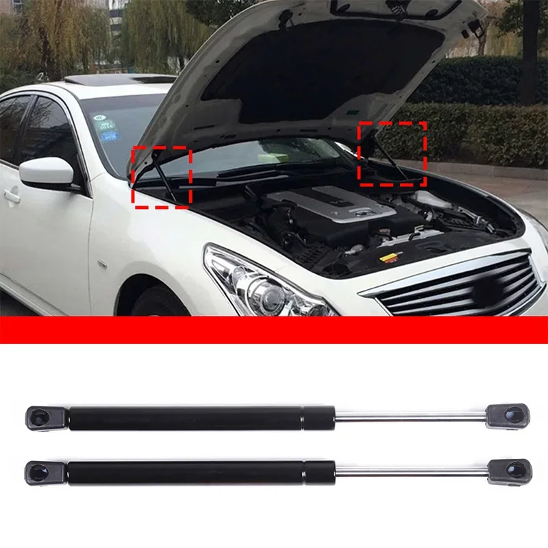 

2Pcs Car Front Hood Cover Supports Shock Gas Spring Lifter Support Gas Strut Prop Bar For Infiniti G25 G35 G37 2013-2018