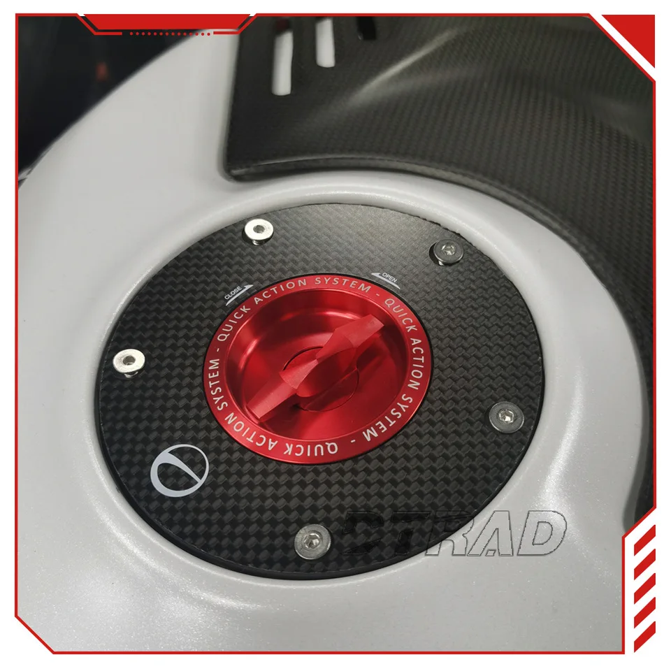 Carbon Fiber Fast Gas Fuel Filler Caps For CBR600RR 2003-2025 CBR400RR CBR900RR CBR1000RR CBR600F Keyless Tank Cap MadeMotorcyc