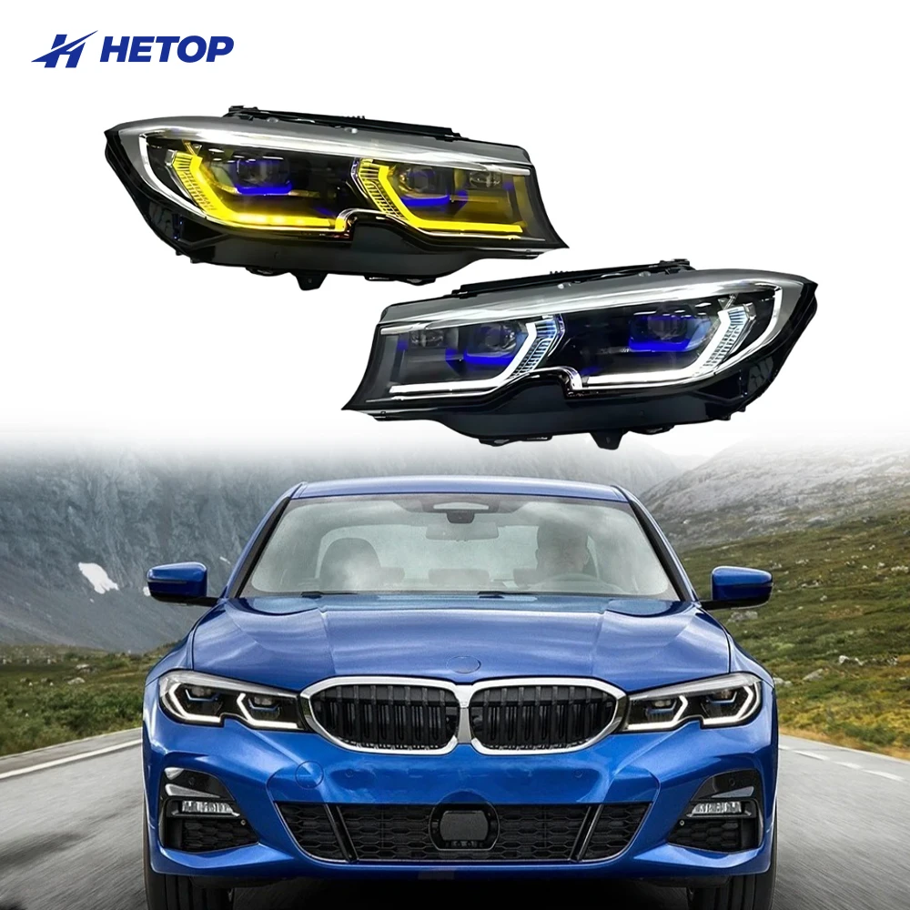 

HETOP G20 G28 2019-2022 Желто-белые двухцветные светодиодные ДХО (дневные ходовые огни) для фар BMW 3 серии