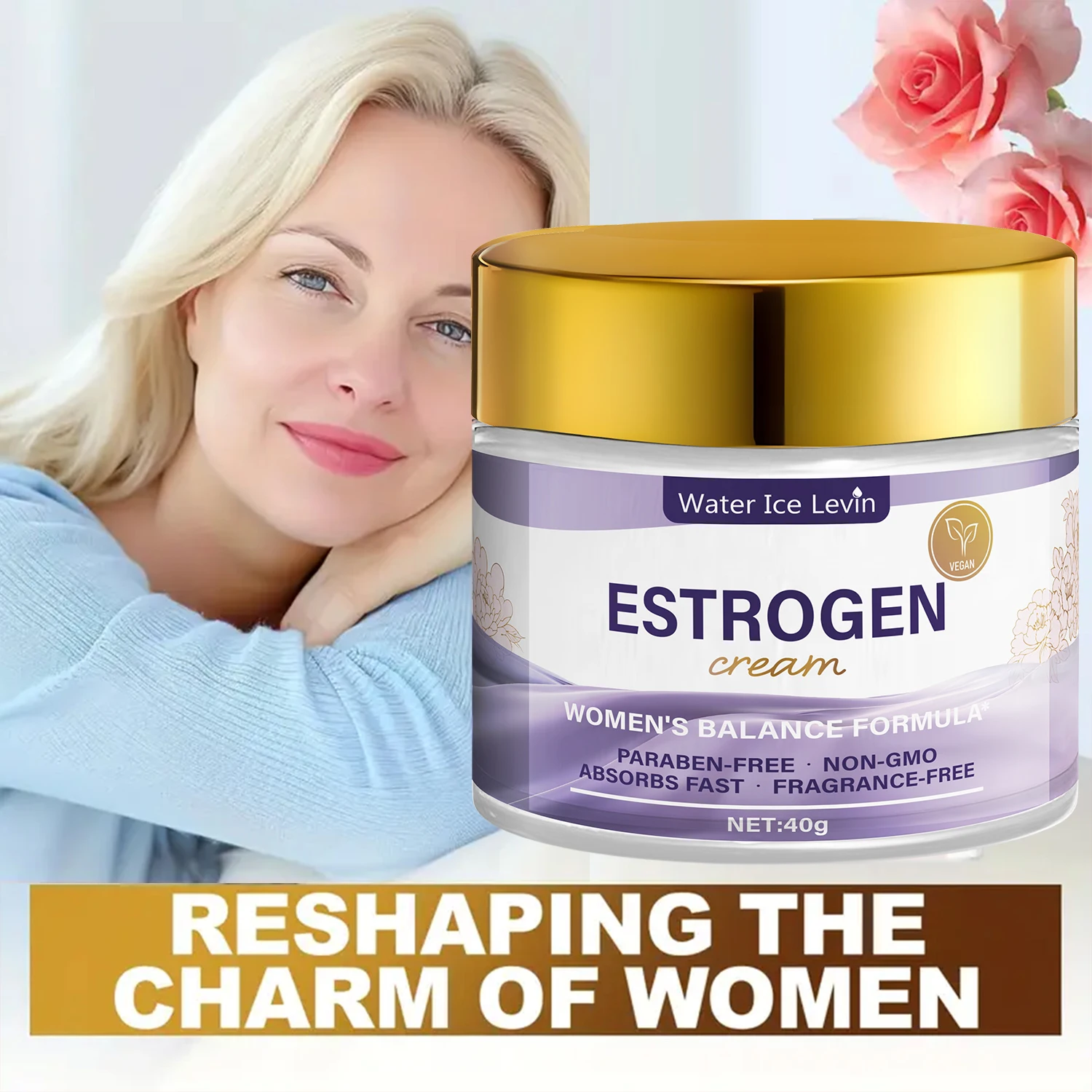 كريم استروجين مع سم النحل وفيتامين E - تركيبة مرطبة ومغذية للبشرة أكثر نعومة وثقوبة