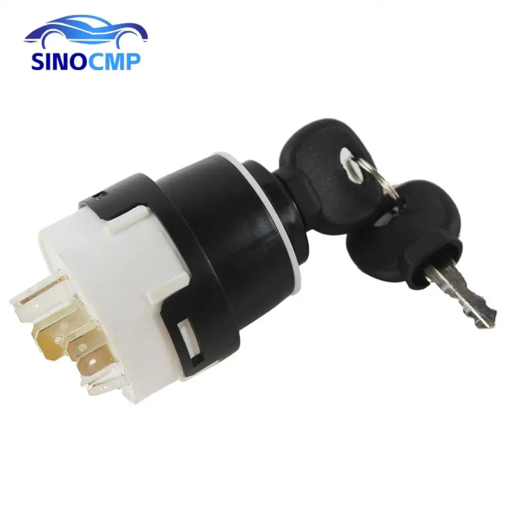 70180184 70145500 1PC 10 Pins Ignition Switch W/2 Keys For JCB JCB200 JCB220 High Quality Excavator Parts