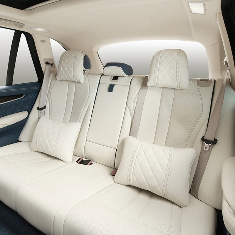 Hoge Dichtheid Lederen Auto Hoofdsteun Nekkussen Geschikt Voor Mercedes-Benz Maybach S-Klasse Luxe Seat Rest Kussen accessoires