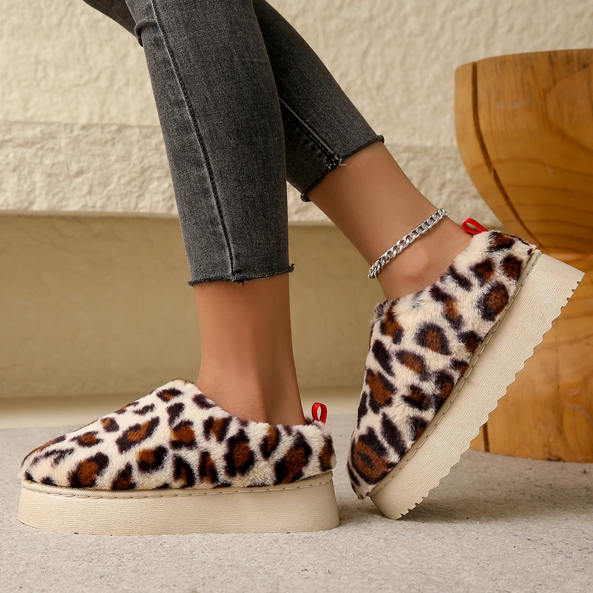 Women Boots 2024 New Plush Slippers Warm Soft Flats Boots Home Indoor Footwear Candy Color Autumn Winter Shoes Zapatos De Mujer image 2