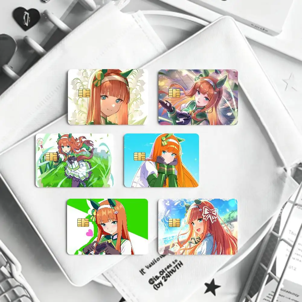 Silence S-Suzuka  Bank Credit Cards Bus Pass Stickers Cool Decoration Waterproof 4PCS Card