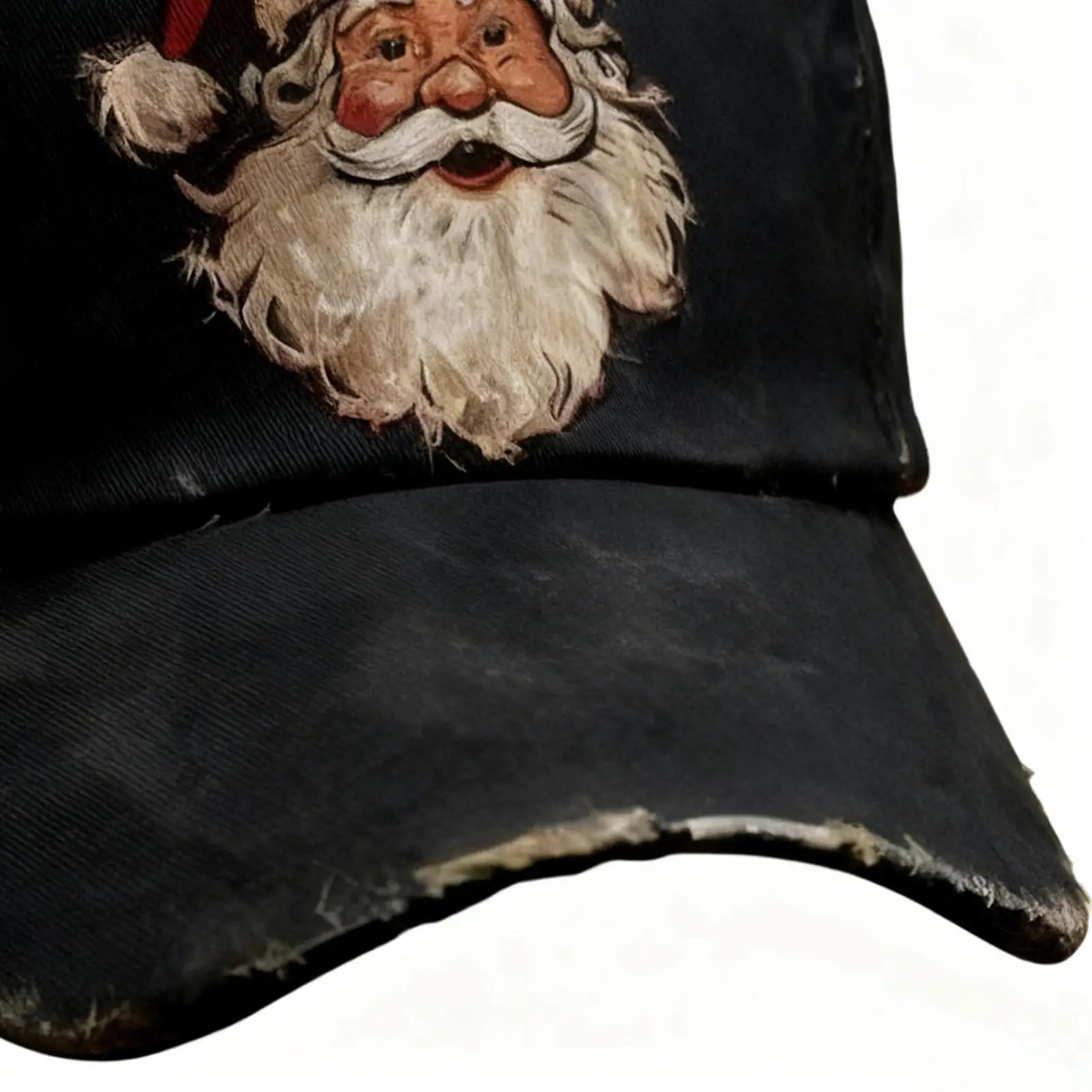 

Женская бейсбольная кепка в стиле ретро, головной убор с принтом Санта-Клауса, регулируемый эластичный ремешок, винтажная шляпа для гольфа, зимнего бега, езды на велосипеде