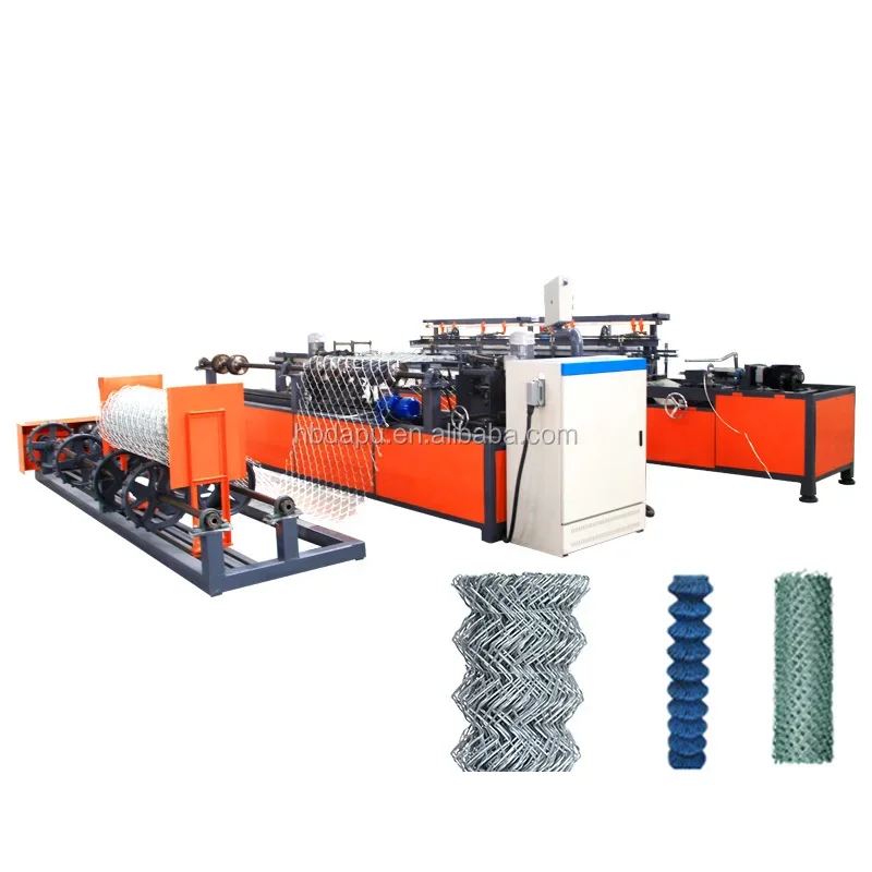 Mejor precio de fábrica de la máquina de valla de eslabones de cadena de malla de diamante de alambre ciclónico recubierto de PVC