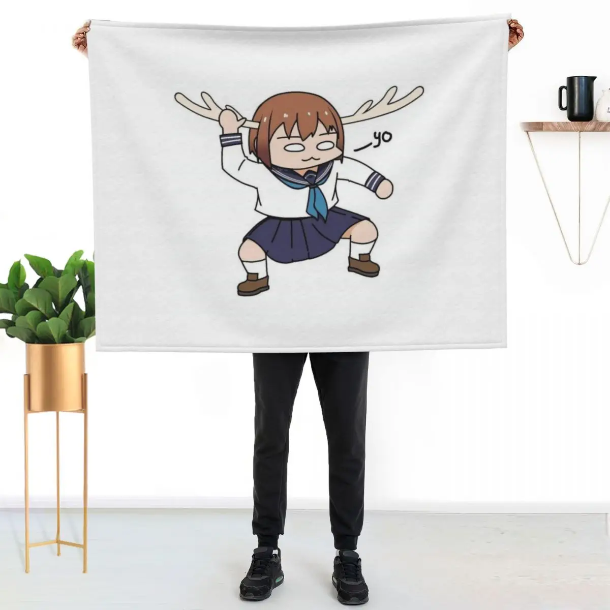 

Shikanoko Noko - My Deer Friend Nokotan Throw Blanket Year Round Soft Comfortable Blanket for Home