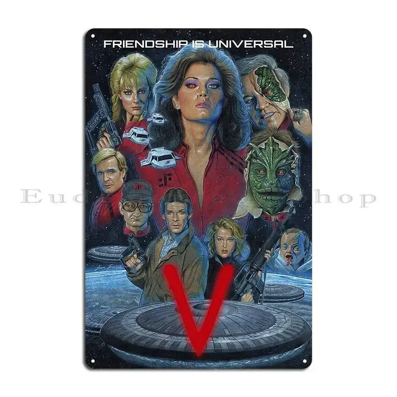 V Visitors Metal Plaque Poster Personalized Classic Club Wall Plaque Garage Tin Sign Poster