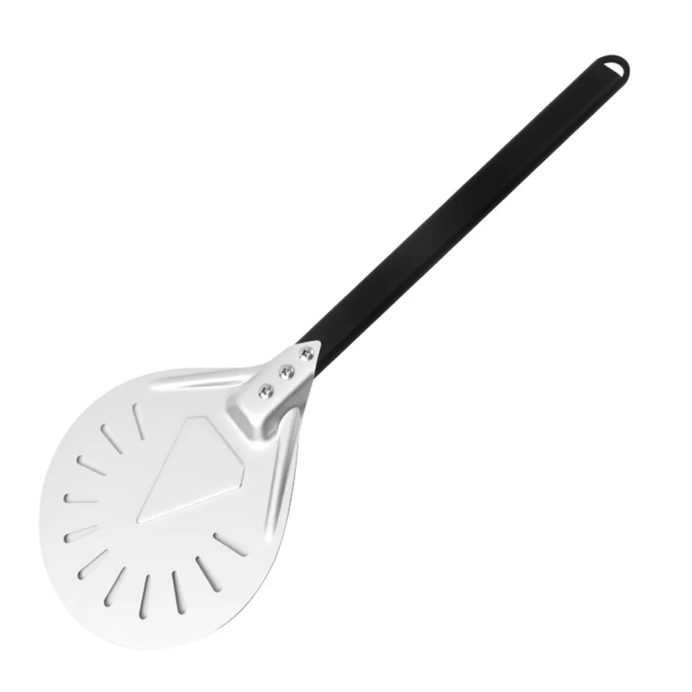 7 Polegada pizza girando casca espátula de alumínio casca turner com alça de metal pá de pizza para acessórios de forno de pizza caseira