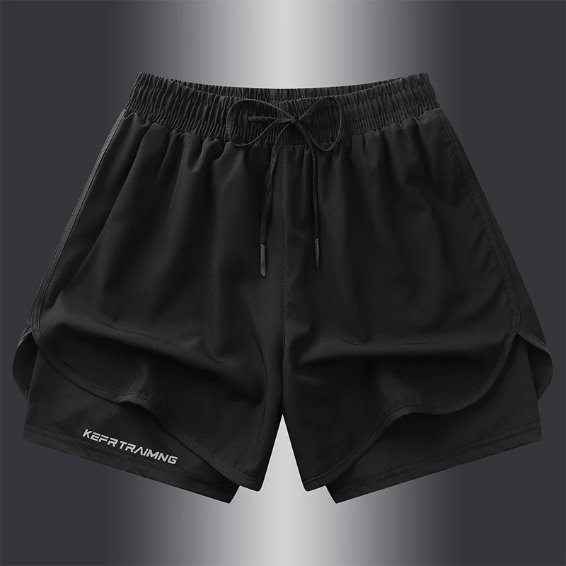 Men's Printed Gym Shorts Summer Outdoor Breathable Sports Shorts with Hidden Pockets Regular Fit Drawstring Casual Shorts