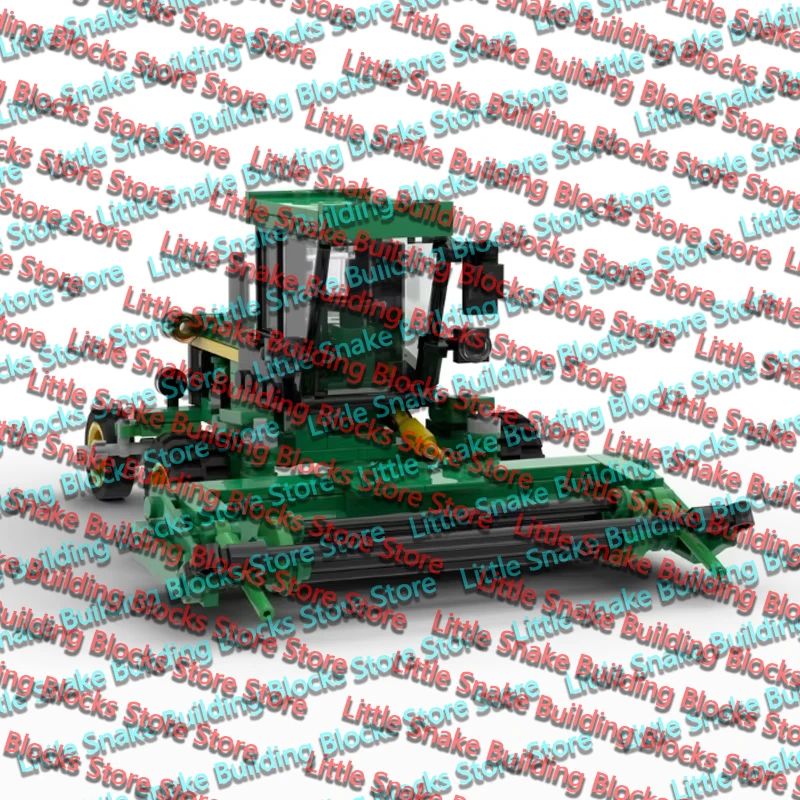 QWERT City Car Model MOC Building Bricks Agricultural Windrower Machinery Modular Technology Holiday Gifts Assemble Toys Suit