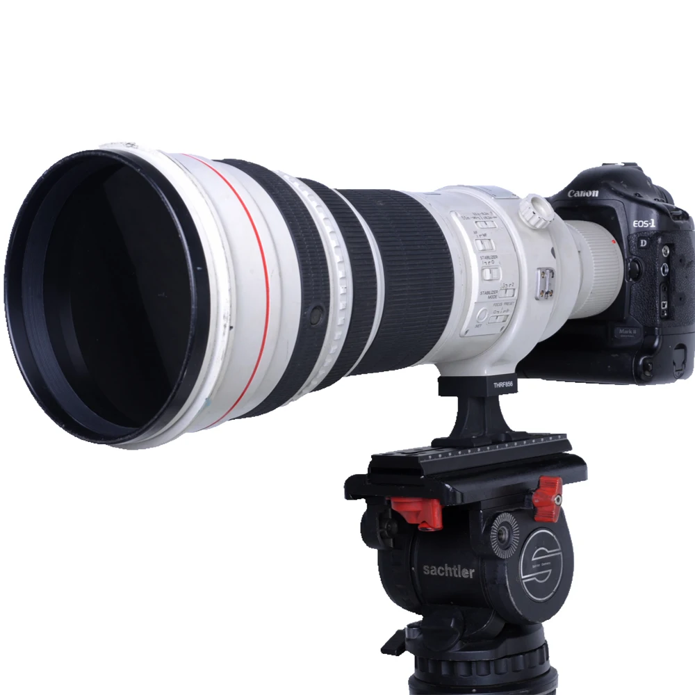 Collare obiettivo iShoot per Canon RF 800mm F5.6L IS USM RF600mm RF 400mm RF 100-300 adatto Manfrotto 502/701 Sachtler 6tT/8T/DV3+3/DV5+5