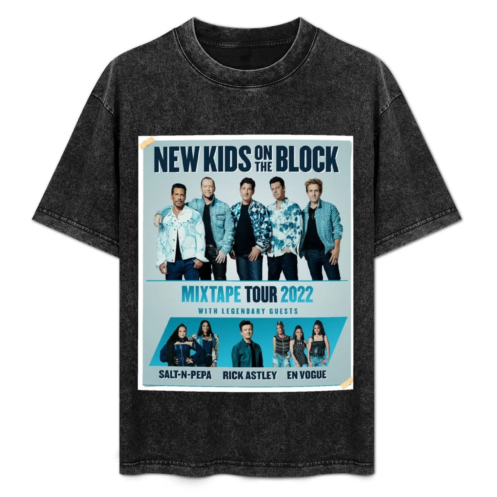 

POSTER NKOTB MIXTAPE TOUR 2022 T-Shirt Soft Touch Basic Cotton T-Shirt