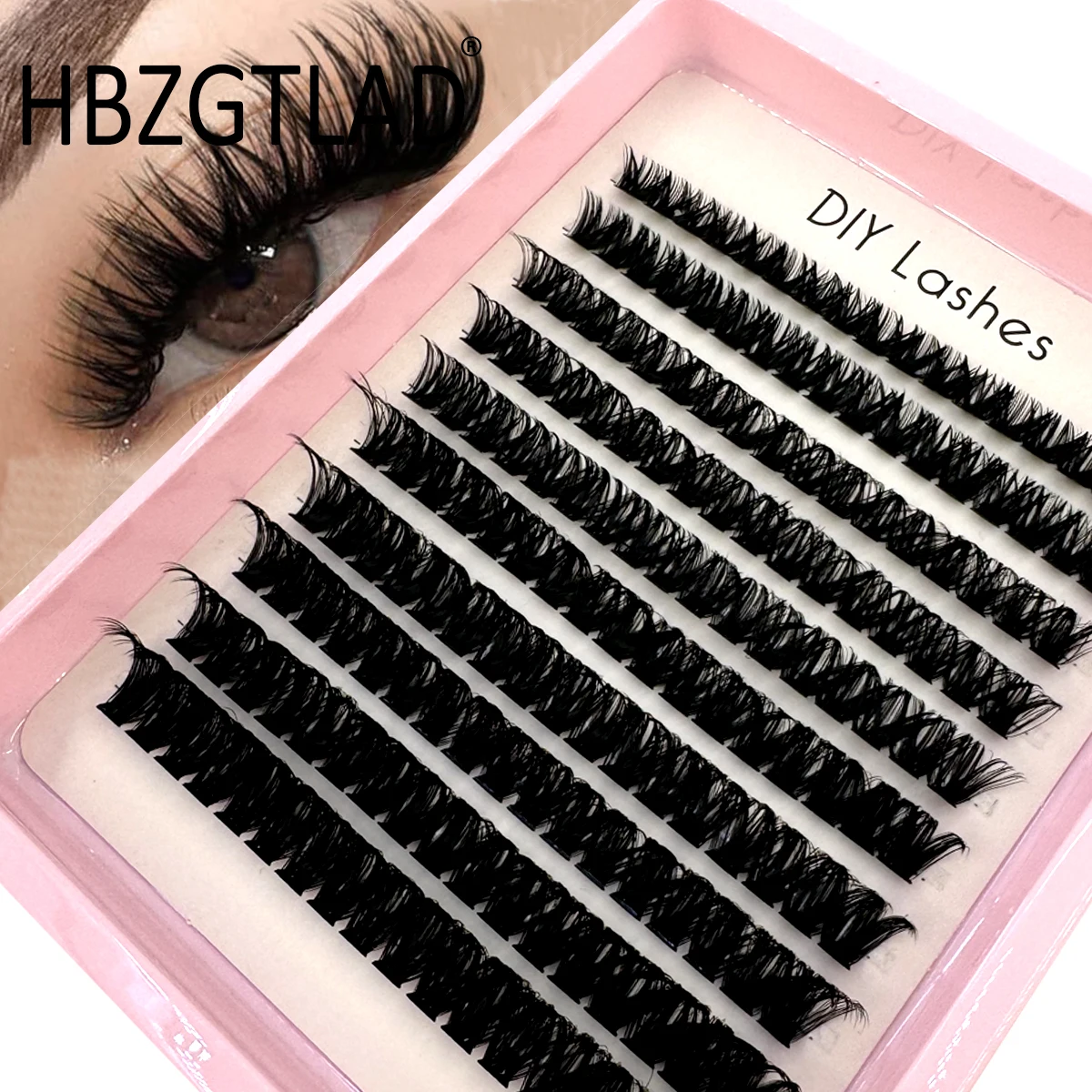 40D-100D False Eyelashes 200 Bundles Natural Eyelash extension 3D Russia Volume Individual Eyelash Cluster Makeup Tools Lashes