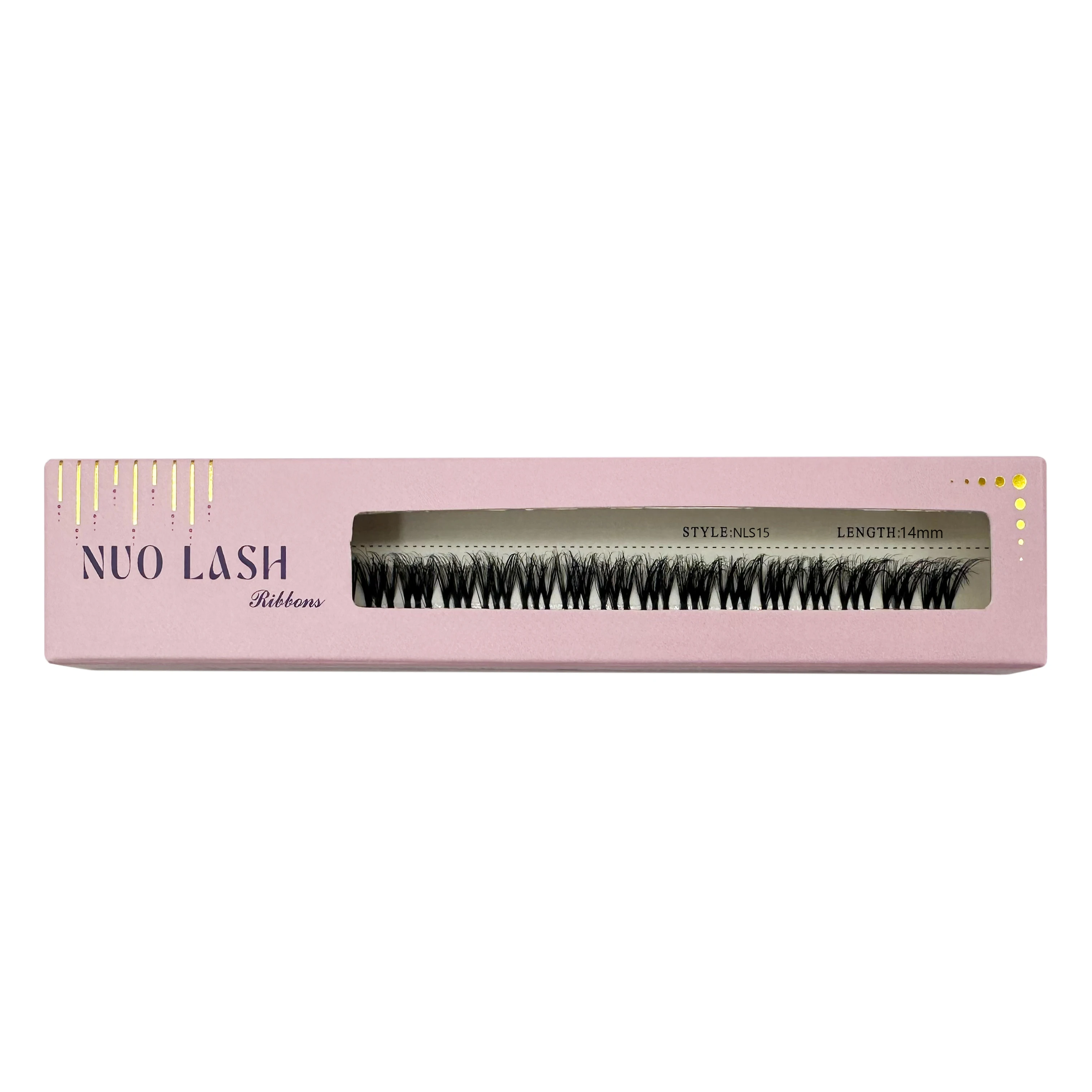 Nuo DIY Individuele Wimperverlenging Herbruikbare Strip Clusters Lash Lijmgebaseerde Piekerige Pluizige Natuurlijke Wimpers Groothandel Private Label