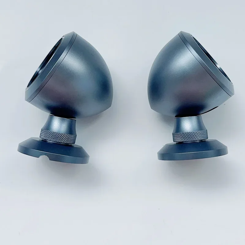 

2PCS Car Tweeter Aluminium Base Speaker Boxes Titanium High Quality 40.3-50mm