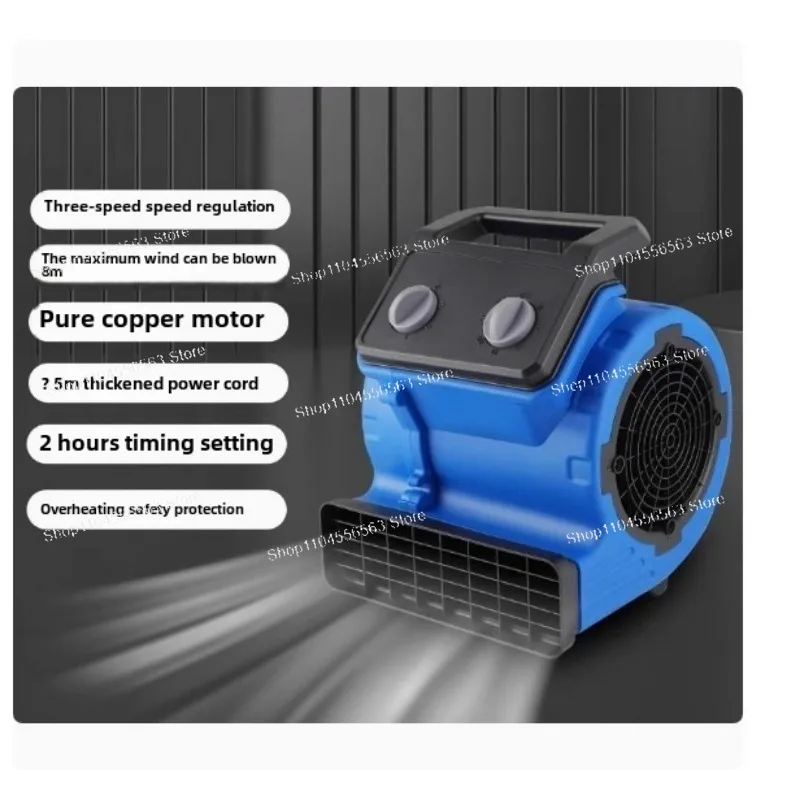 300W Home Use Floor & Carpet Dryer – Universal Timing Air Mover Fan 220V