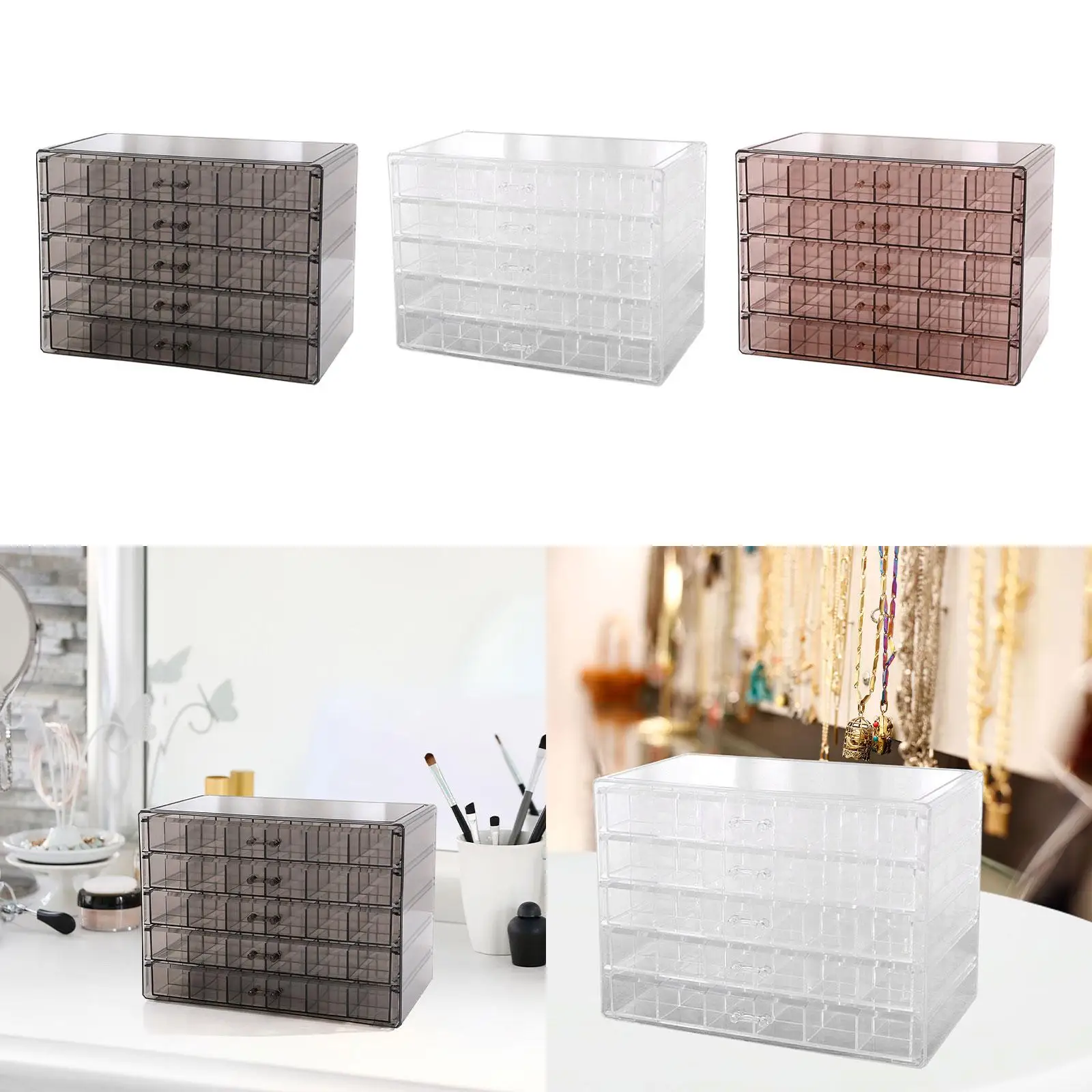Earring Necklaces Storage Box Multipurpose Jewelry Display Stand Jewelry Storage Box False Nail Storage Case Jewelry Organizer