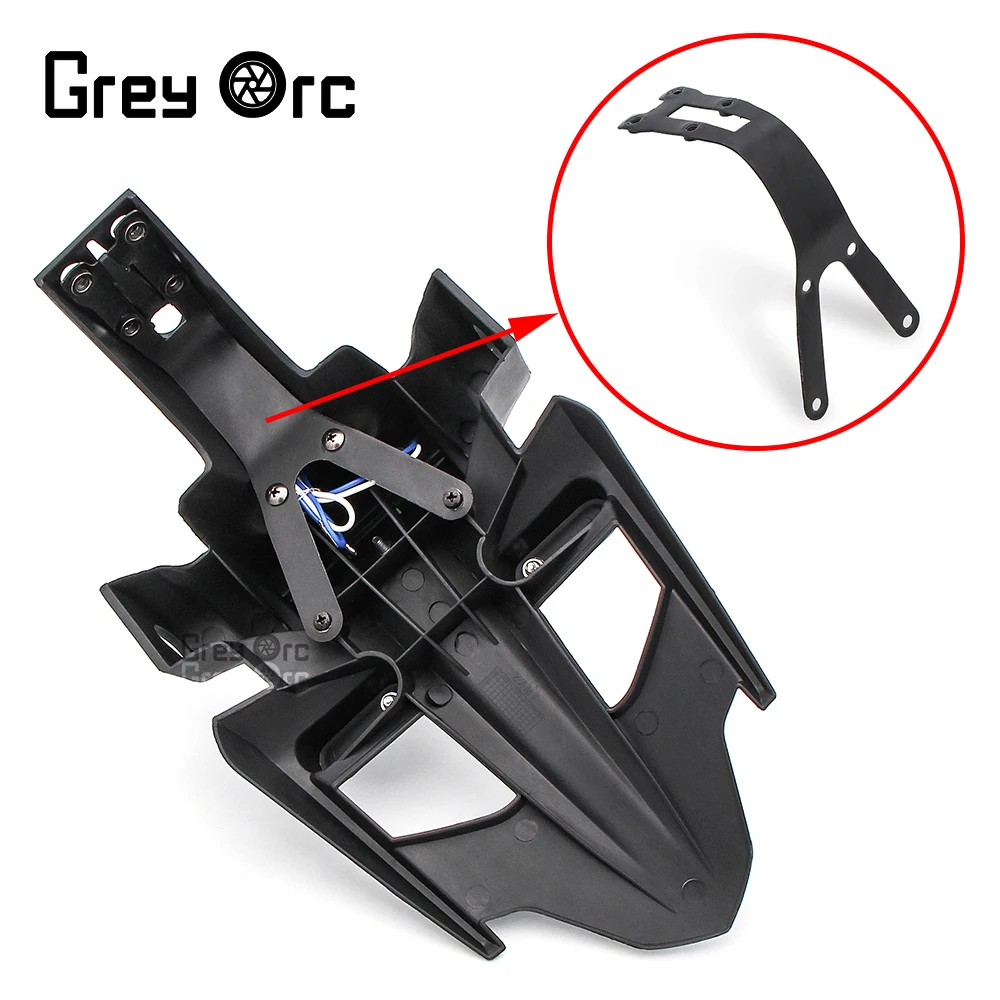 

Rear Wheel Hugger Fender Mudguard Mud Splash Guard For Yamaha YZF R1 2007 2008 License Number Plate Light Frame Holder Bracket