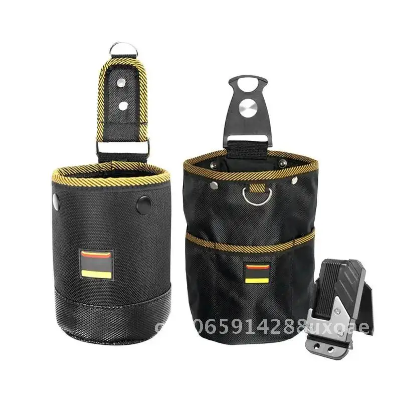 

Tool Storage Bag With Buckle Rotatable Quick-hanging Oxford Cloth Waist Tool Bag For Nail Screw Electrician Woodworking Pouch