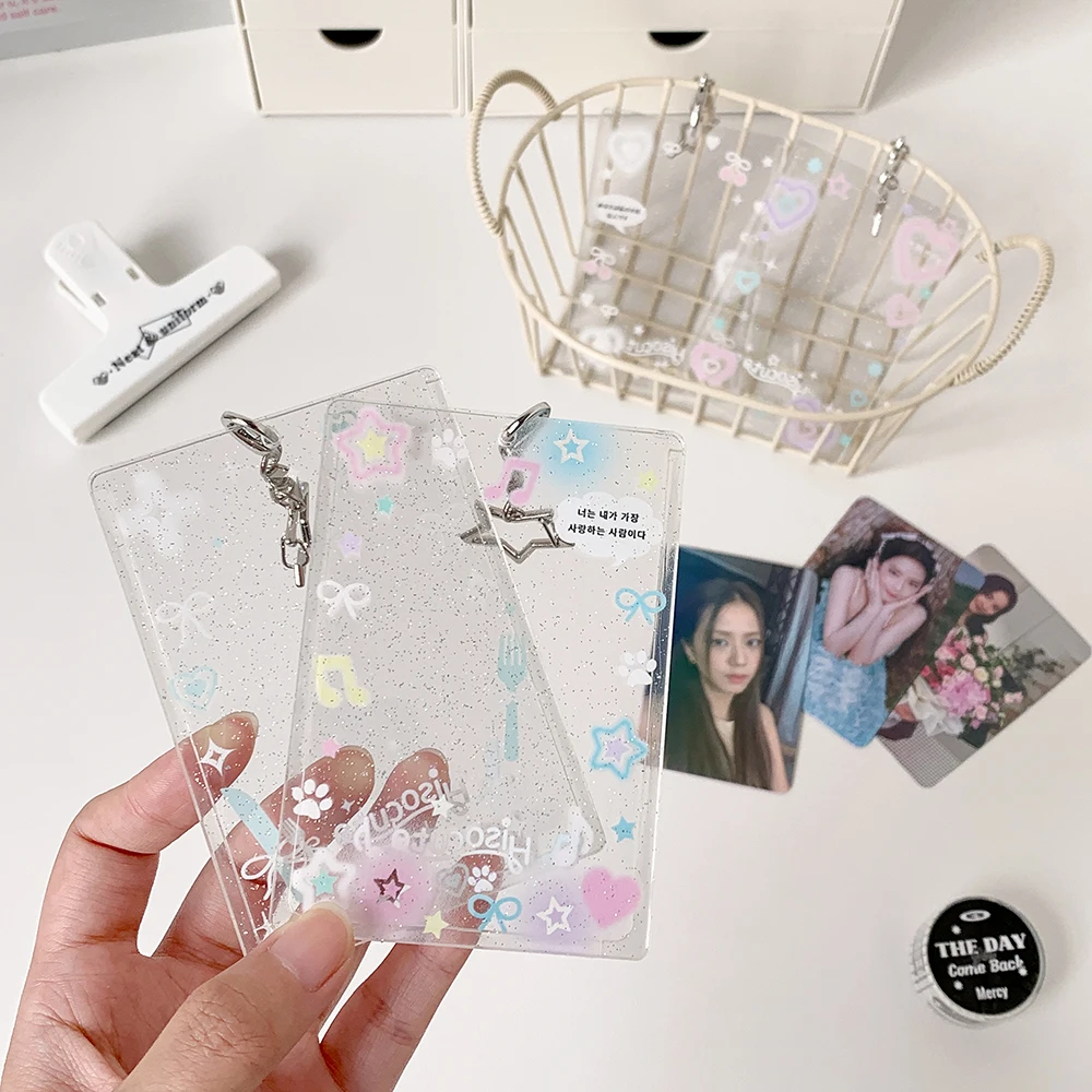 Ins Style Acrylic Photocard Holder Korea Trendy Photo Holder for 3inch Photo K-Pop Idol Goo Card Case ID Card Holder