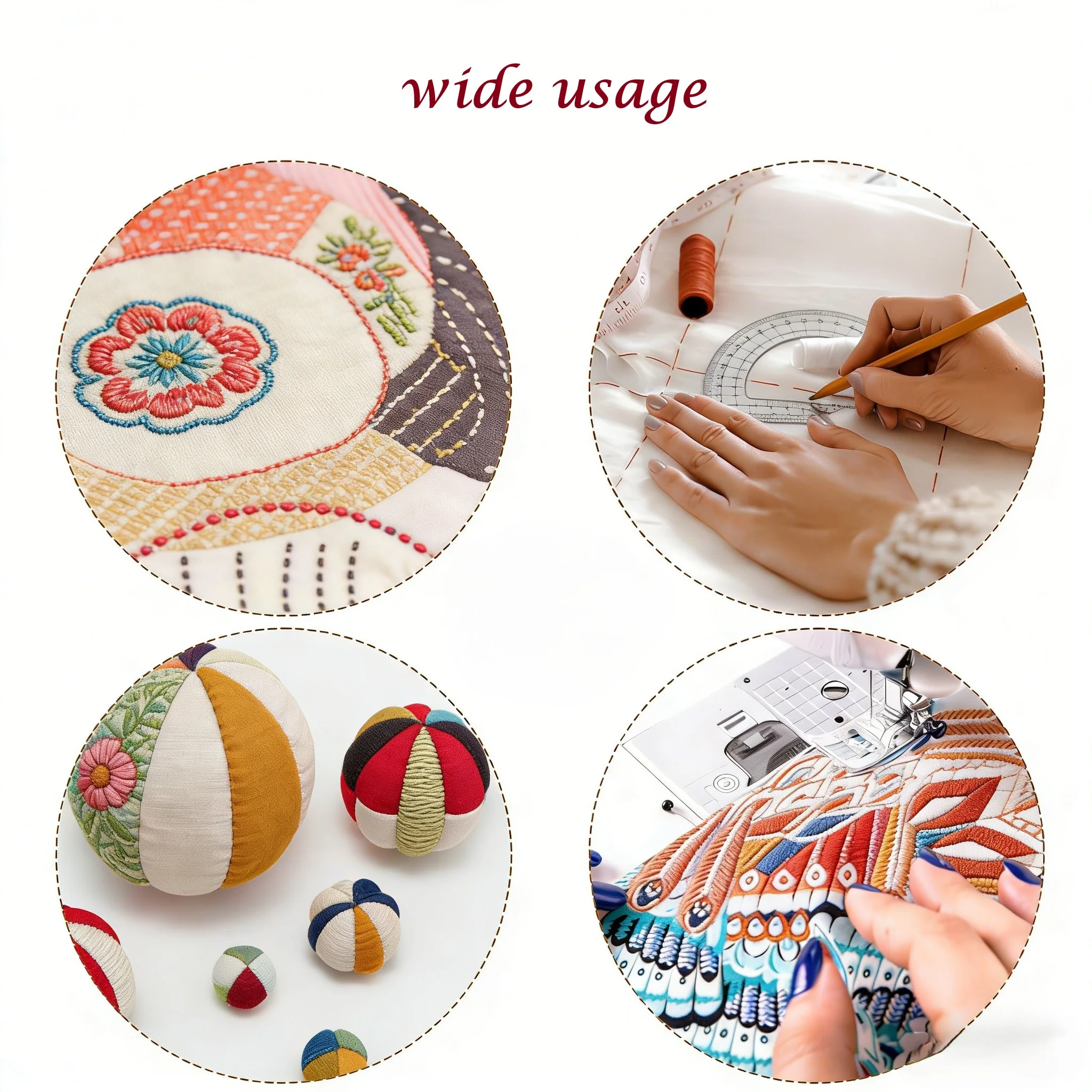 Sewing Circle Quilting Templates Acrylic Set 6 Sizes For Patchwork, Fabric Cutting, And DIY Craft Projects
