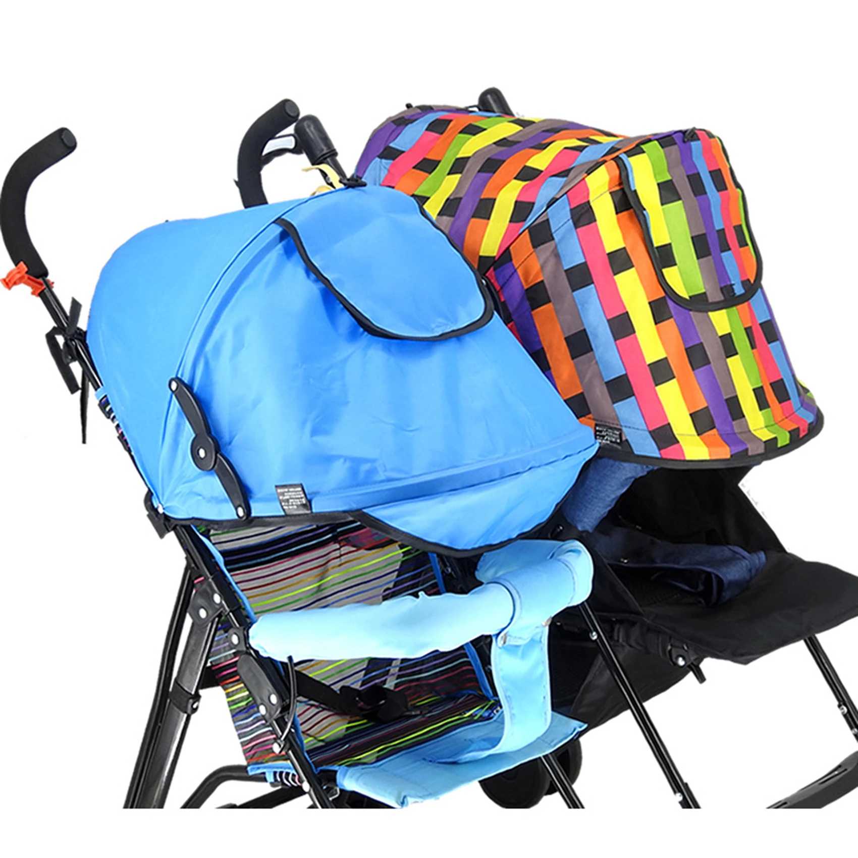 Baby Stroller Sun Tent Pram Rain Sun Shade Cover Easy Install Sun Cover Folding Baby Carriage Practical Portable Sun Tent