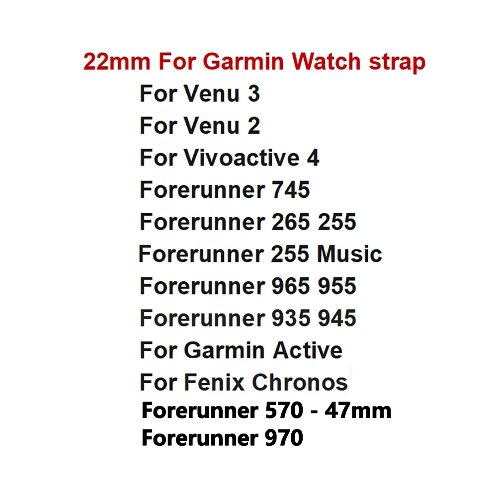 22 مللي متر الرياضة حزام ساعة سيليكون ل Garmin Venu 3 2 Vivoactive 4 Forerunner 965 955 945 935 استبدال حزام ساعة اكسسوارات