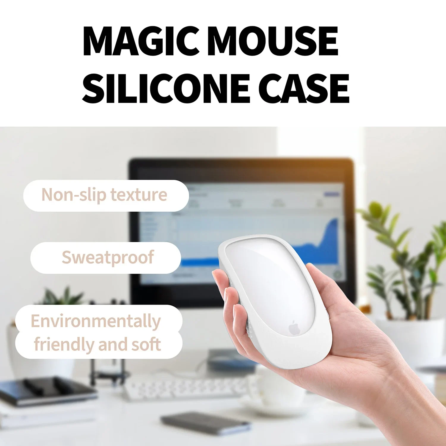 Thick 2024 new Apple Magic Mouse 2 1 leather, soft and ultra-thin mouse cover Apple Magic Mouse 2 1 shell silicone solid cover