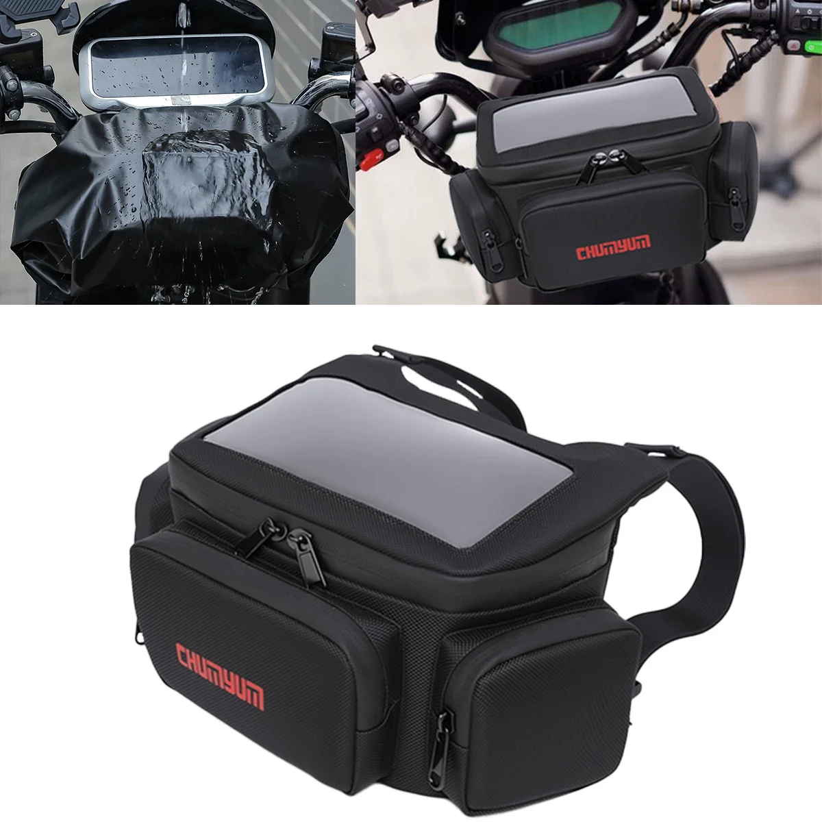 

Motorcycle Bag Front Waterproof Storage Touch Screen Waist Bag For Vespa 150 TMAX 530 560 GTS250 XMAX300 C600 SPORT C650GT C400X