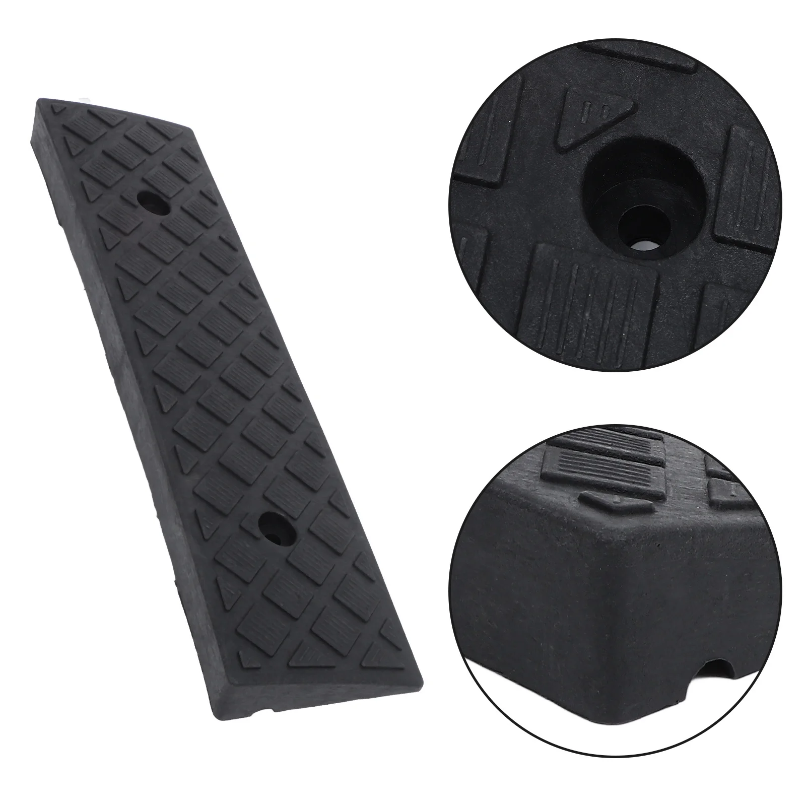 

2Pcs Car Ramp Plastic Durable Wheelchair Loading Curb Ramps Driveway Vehicle Heavy Duty Entry Ramp Non Slip Surface