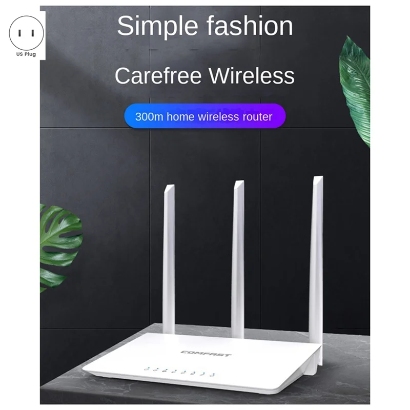 Comfast CF-WR613Nwifi Router WLAN-Router einzelne Frequenz durch die Wand nach Hause Breitband-WLAN-Start-Router uns Stecker