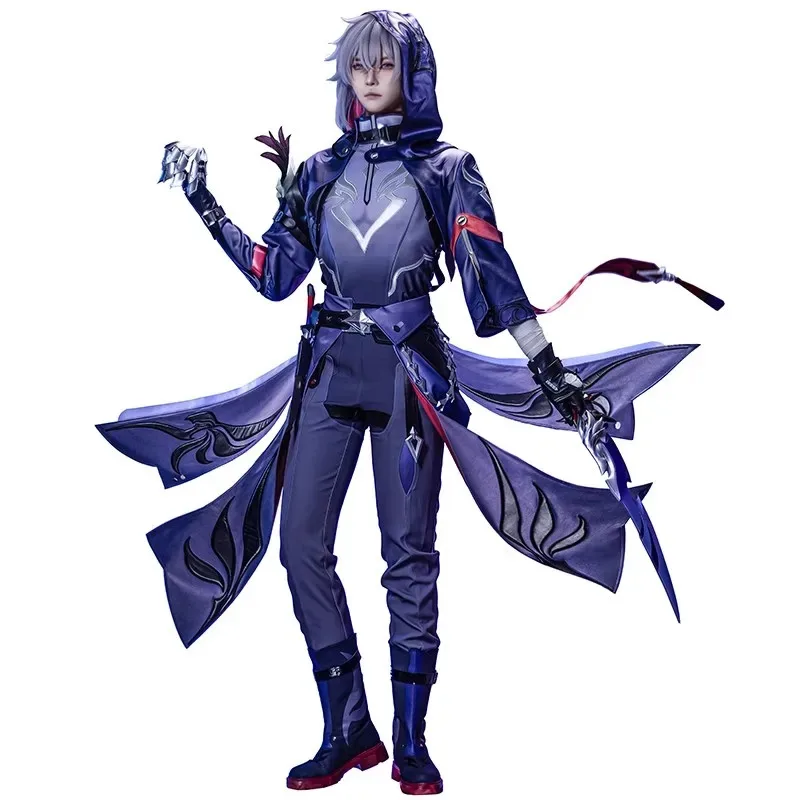 

Honkai Star Rail Moze Cosplay Costume Wig Uniform Jacket Hat Weapon Props Xianzhou Yaoqing Halloween Party for Women Men Shoe