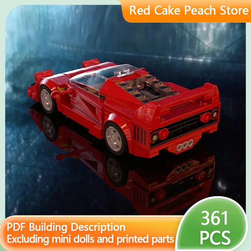 

Speed Champion Model MOC Building Bricks F40 PRO Top Tier Sports Car Modular Technology Assemble Children Suit Toy Gifts Holiday