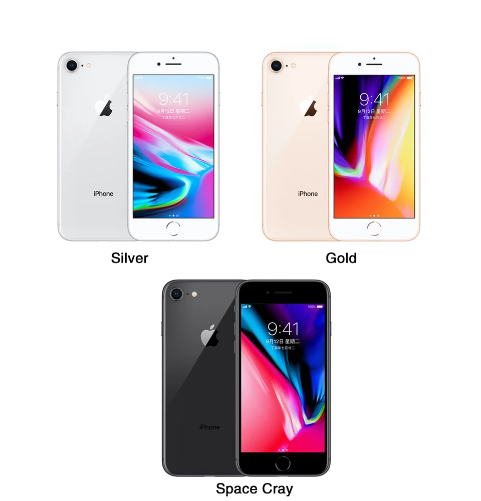 Oryginalny Apple iPhone 8 64GB/256GB hexa-core IOS 3D Touch ID LTE telefon 12.0MP aparat 4.7 \