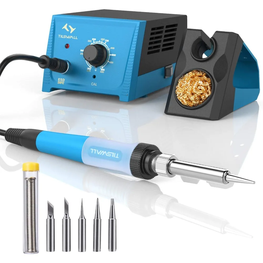 

Upgraded Soldering Station, 65W Solder Station Welding Iron Kit with Smart Temperature Control (392°F-896°F)