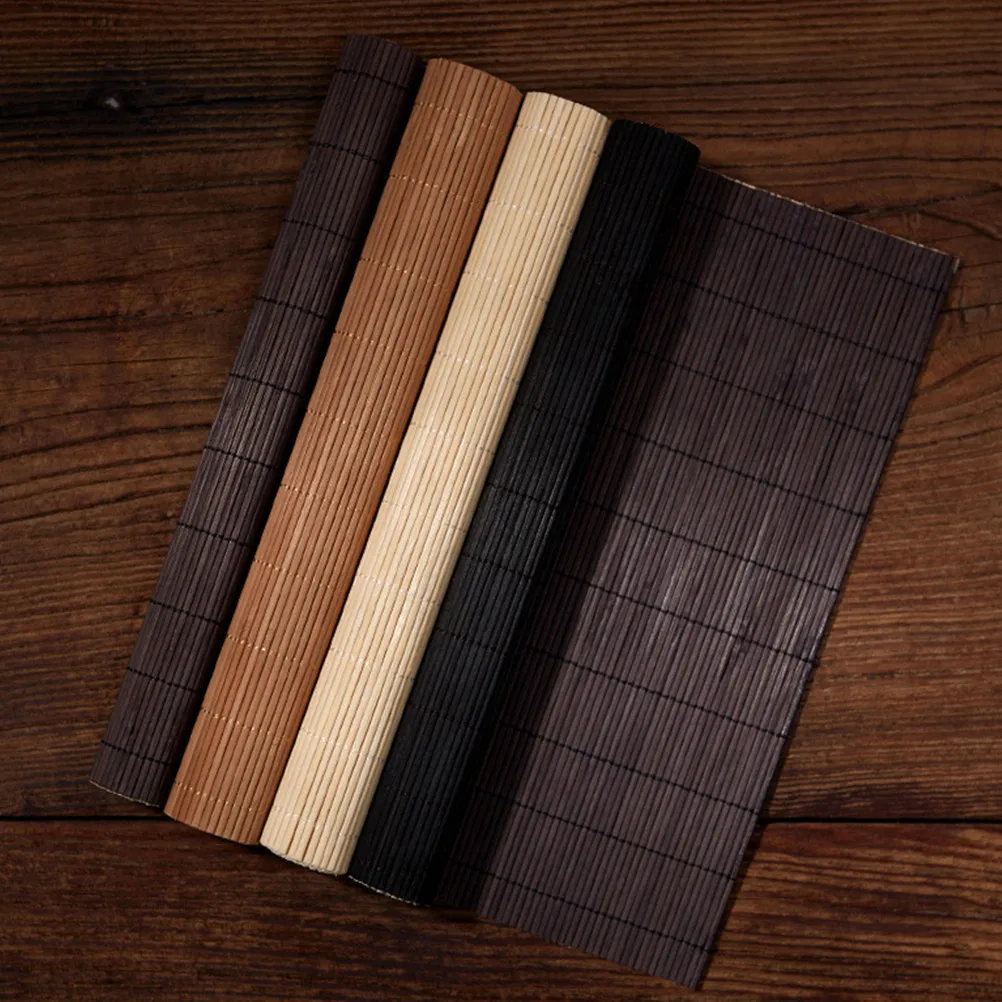 Bamboo Slat Table Mat for Kung Fu Tea Ceremony Photography Backdrop Home Studio Video Display Decor