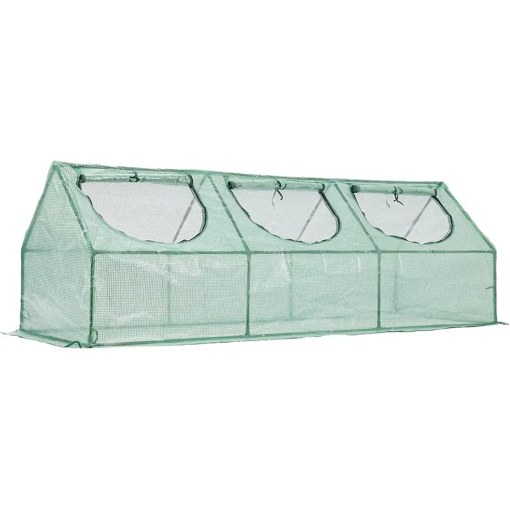 

Compact 3-in-1 Mini Greenhouse Kit for Year-Round Plant Growth with Triple-Layer Glass