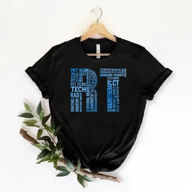 Radiology Technologist Word Art Gift Rad Tech Week T Shirt X ray Size S 5xl