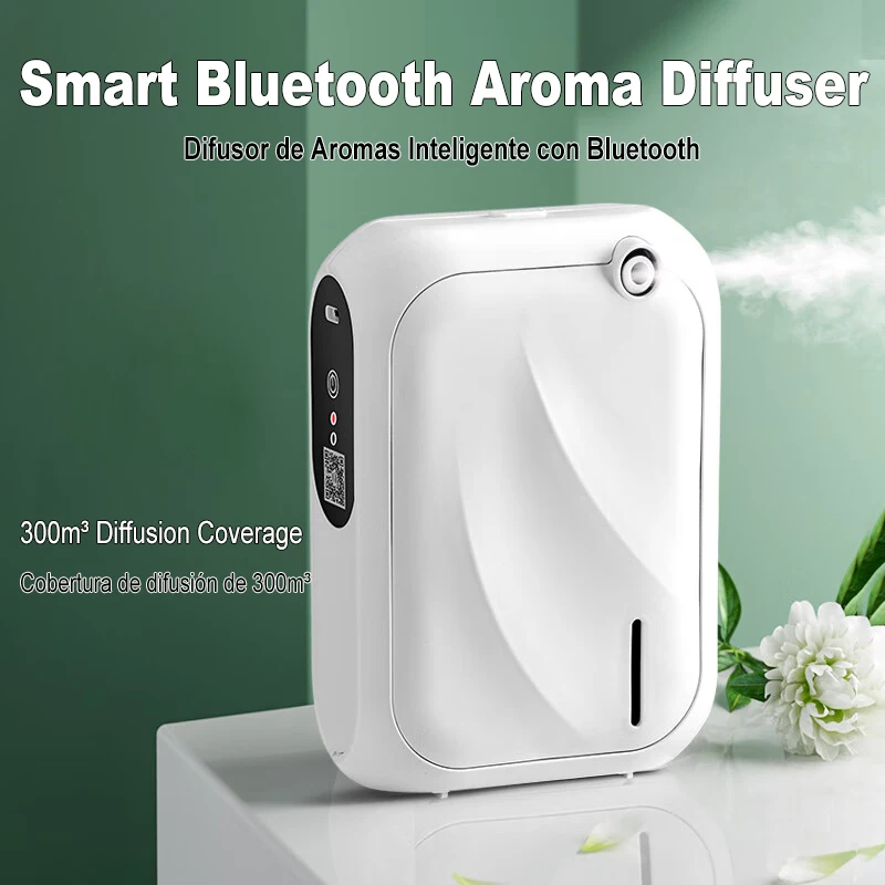 Smart Bluetooth Aroma Diffuser Essential Oil Fragrance Machine Fast Air Freshener for Large Room Home Hotel with Timer