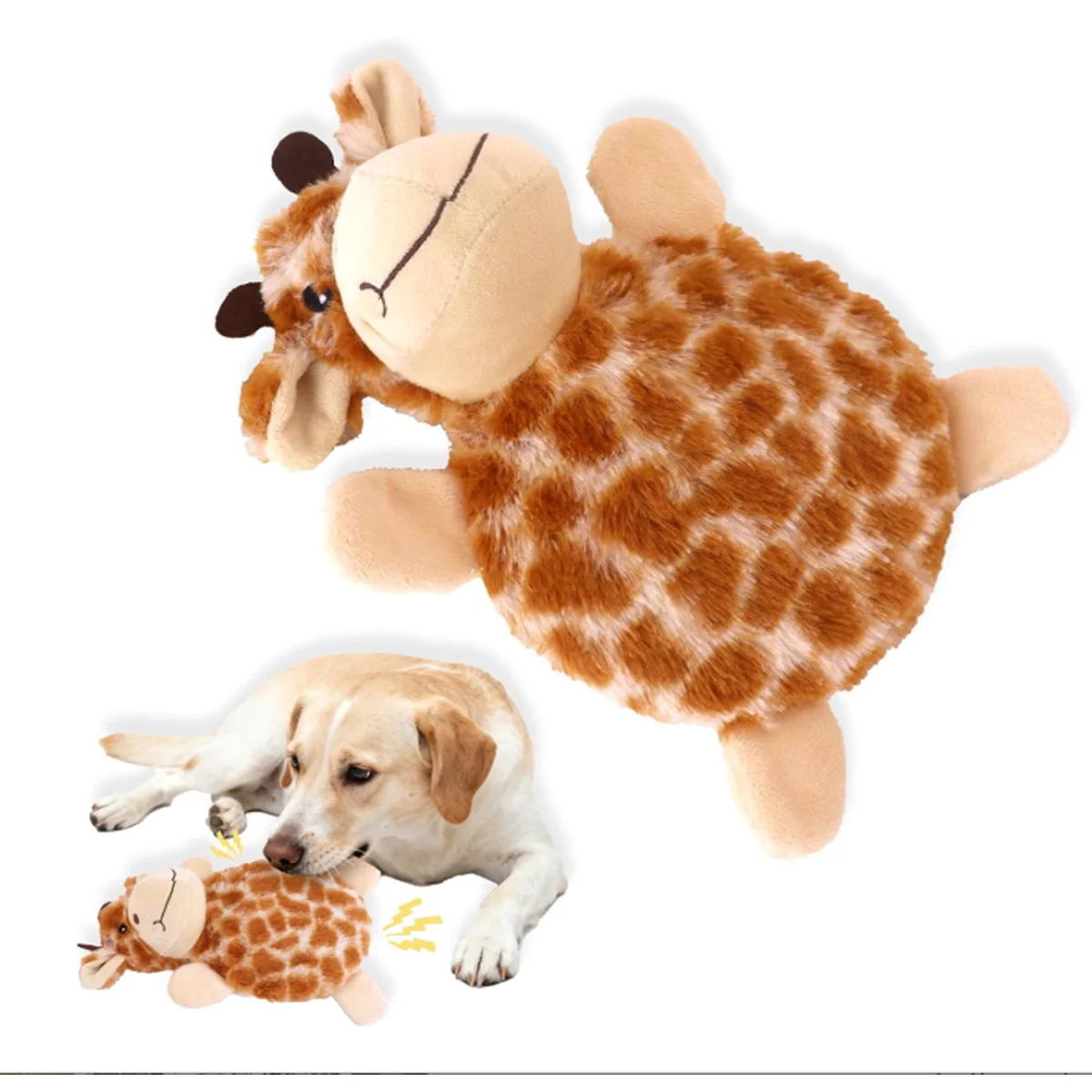 

1Pc Dog Toys, Giraffe Plush Chew And Vocalizing Toys, Suitable For Dogs To Relieve Anxiety, Clean teeth
