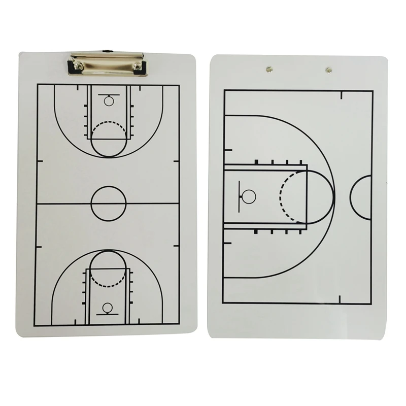 3X Coach Board Droog uitwisbaar Coaching Board Dubbelzijdig ontwerp Strategiebord Whiteboard voor basketbal