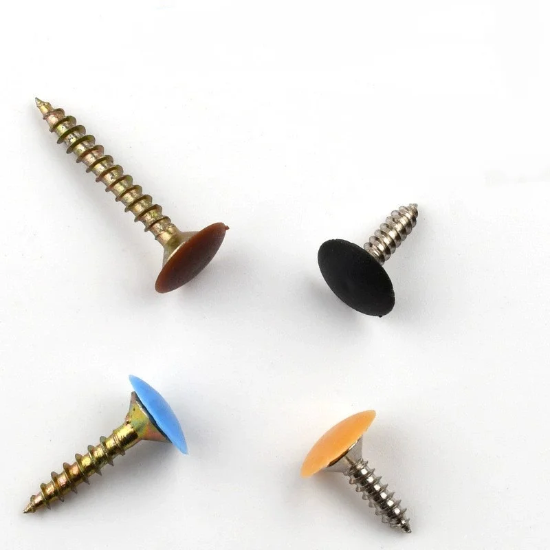 100 Pcs/bag Plastic Nuts Bolts Covers Exterior Protective Caps Practical Self-tapping Screws Decor Cover Furniture Hardware