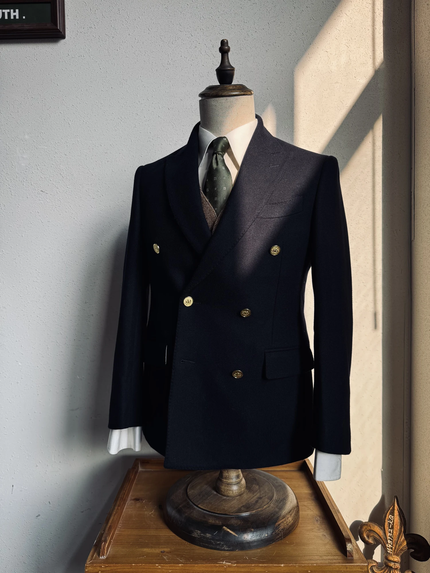 

Классический однобортный пиджак Tailor Brando, 600 г, мужской повседневный пиджак из смеси шерсти