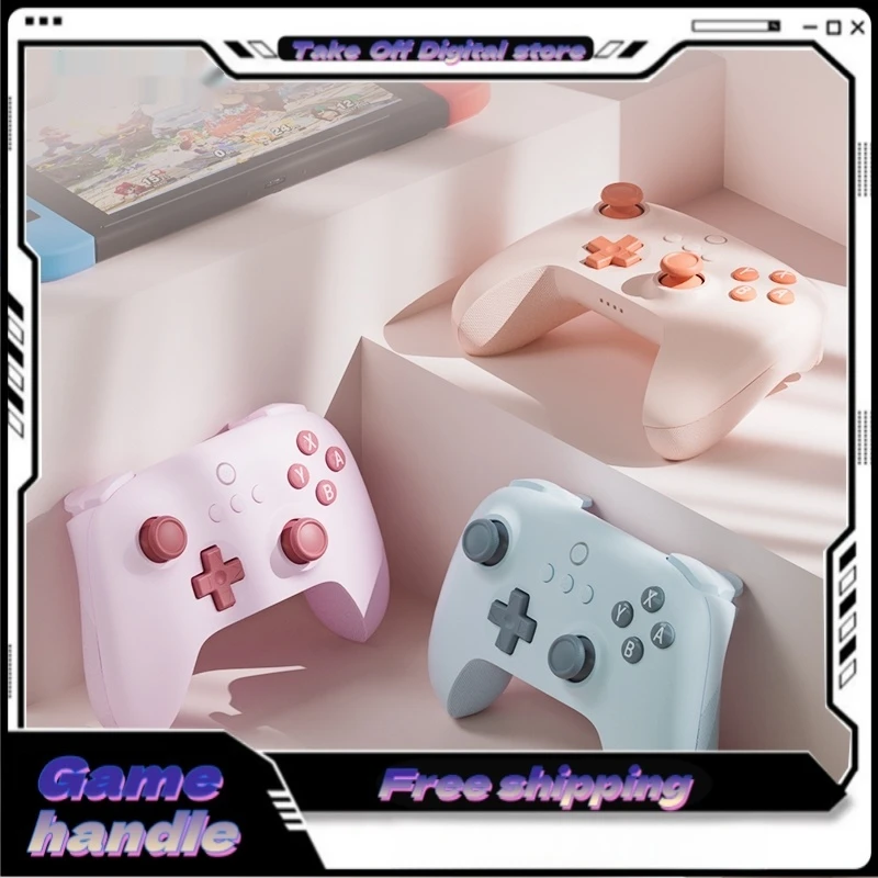 Wireless Bluetooth Controller Double Eyelid Non Linear Trigger Silicone Button Six Axis Body Feel Suitable For E Sports Games